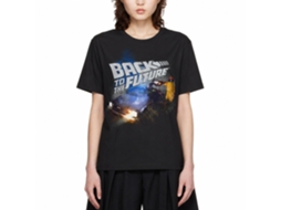Rockinstone Back To The Future Movie Smoky Black Adult T-shirt Size:m