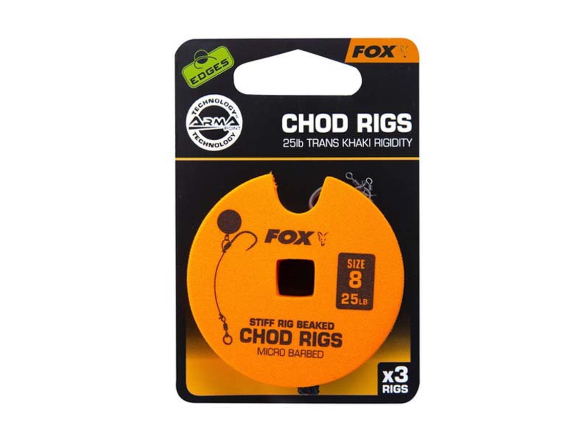 Gancho Edges Standard Chod Rig Barbed Dourado 5Fox International