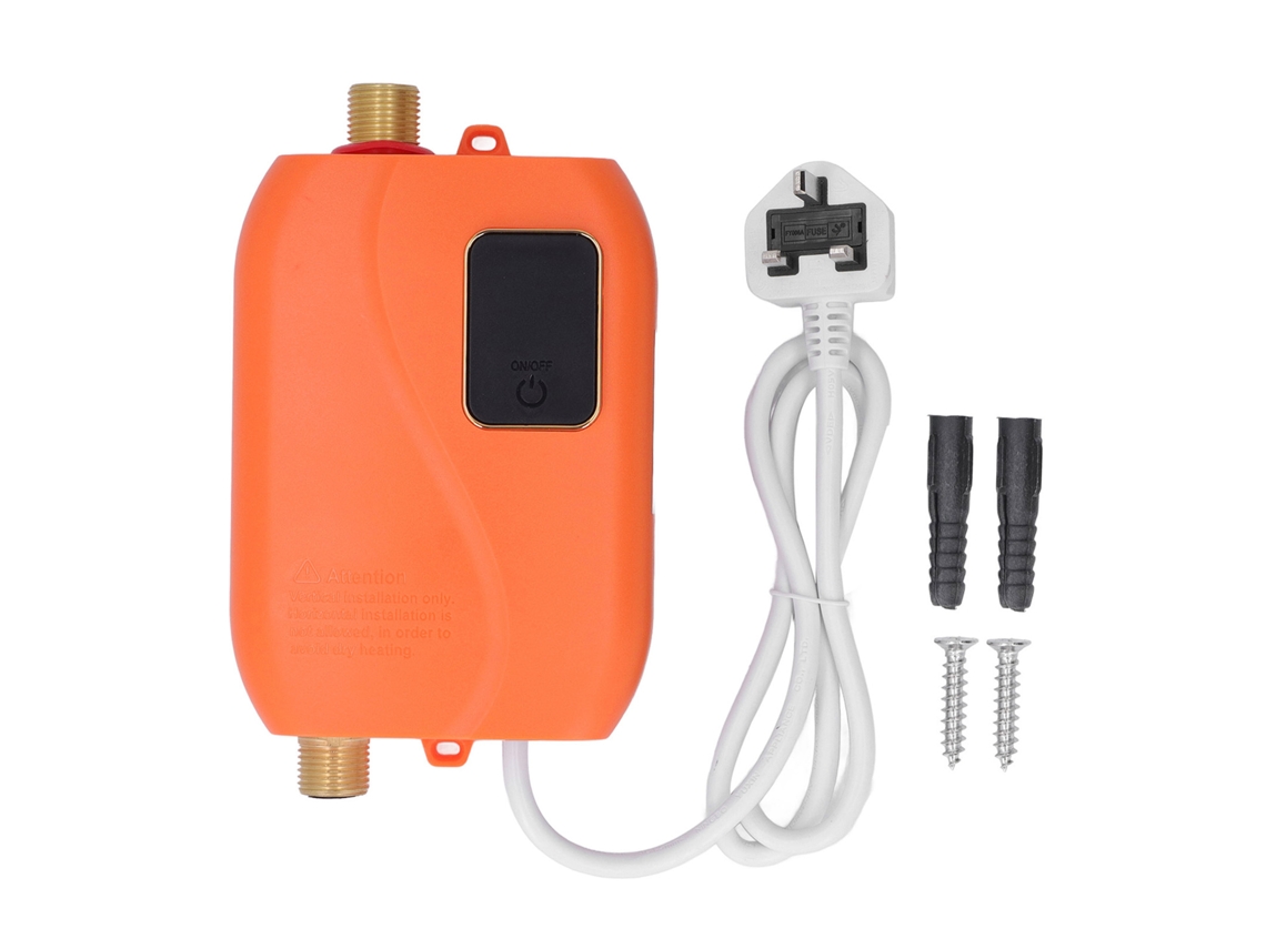Aquecedor de água elétrico 220V 3000W para cozinha residencial com tomada do Reino Unido