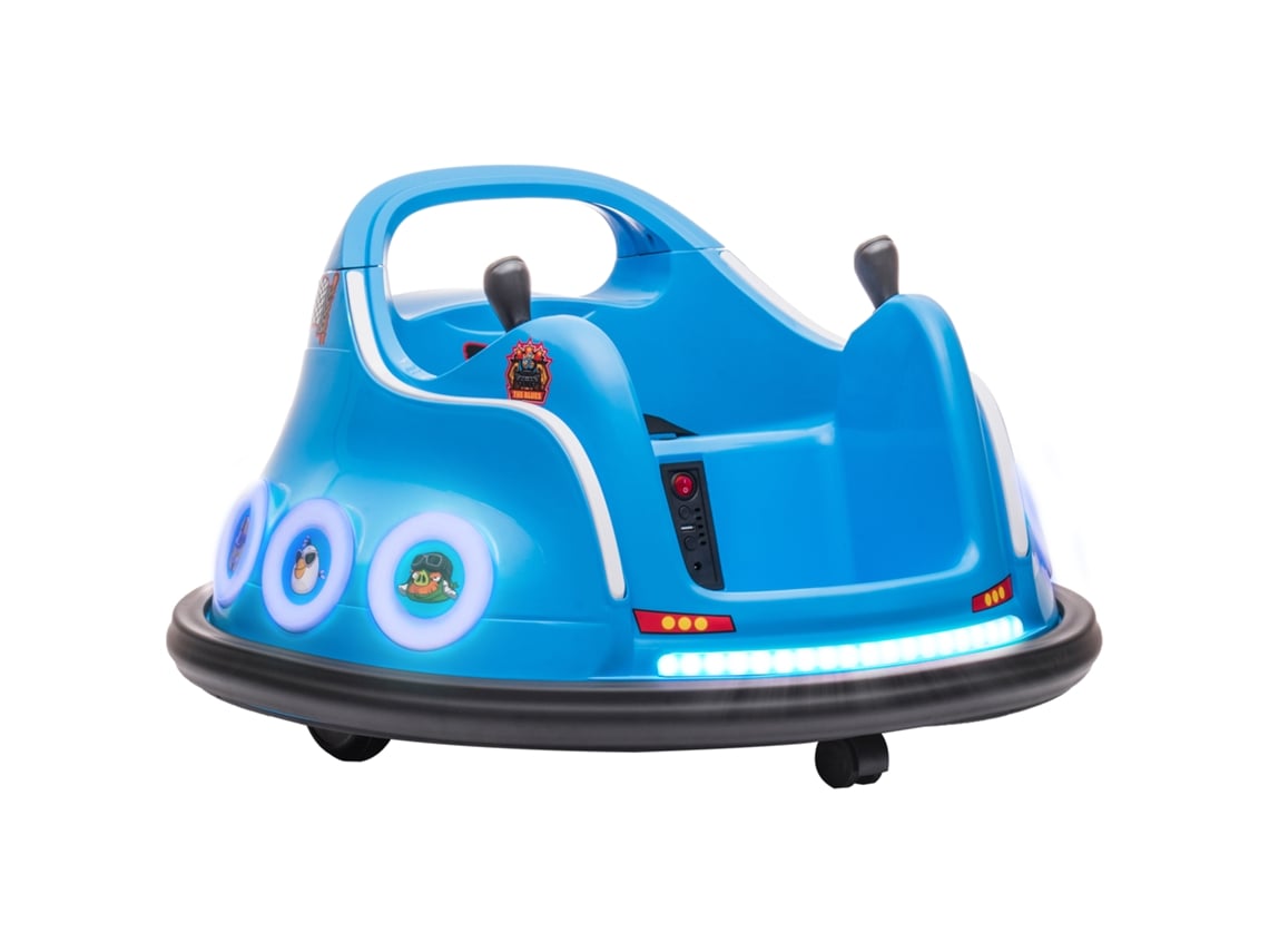 Carrinho De, Dims 73 X 73 X 44cm, Cor Azul Rico Infantil De 12v, Oficialmente Licenciado Pela Angry Birds. Gira 360°. 73 X 73 X 44cm. Azul. Btforus