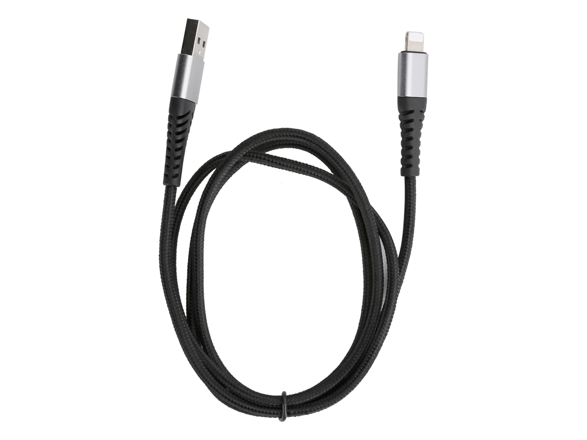 Cabo de Dados EOOCOO trançado metálico para Apple com carregamento rápido e transferência de dados