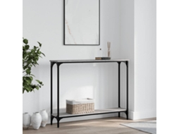 Vidaxl Mesa Consola 100x22,5x75cm Derivados De Madeira Cinzento Sonoma