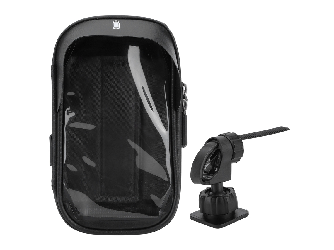 Bolsa suporte celular bicicleta impermeável casco rígido 7 polegadas 360° rotação S/MARCA