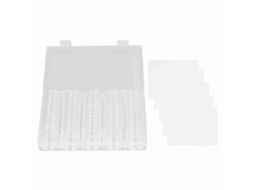 100 Cápsulas Para Moedas De 17 A 30mm 5 Tamanhos Estuches Protector Transparentes Com Selos De Espuma