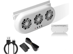 Ventilador Solar Usb Para Carro – Silencioso E Compacto A
