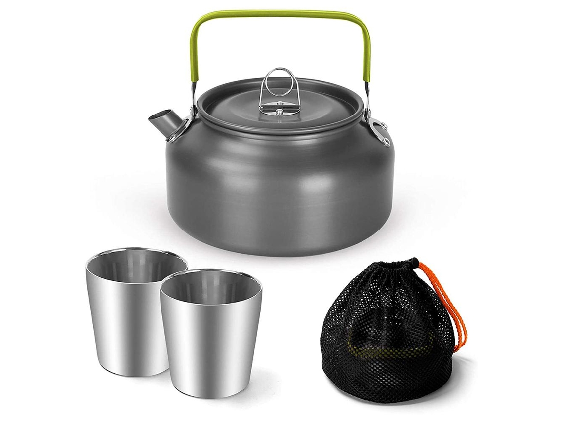 Conjunto de Chaleira de Camping 1.2l com Xícaras S/MARCA