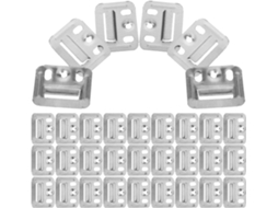 Conjunto De 100 Grampos Aço Inoxidável Fixação Painéis, Suporte Estável E Durável Que Não Deforma, Ideal