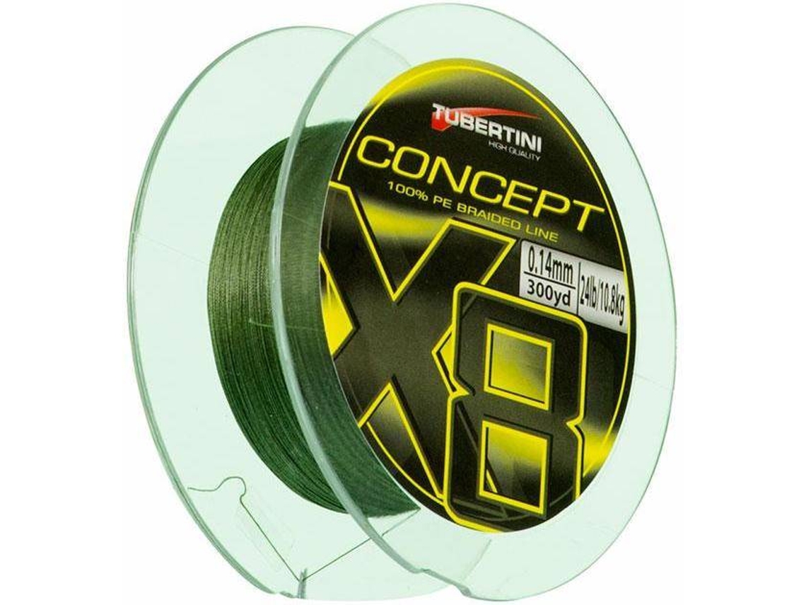 Linha de Pesca trançadas TUBERTINI Braided Concept X8 (0.400 mm - 0,10 mm)