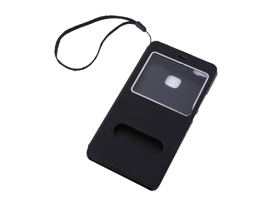 Capa de Couro Flip com Janela para Huawei P9 Lite/g9 Lite EOOCOO