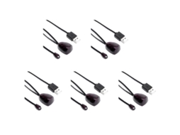 Extensor Ir 5x, Receptor De Controle Remoto Infravermelho, Adaptador Transmissor Receptor Ir Usb Para Decodificador De Tv A Cabo E Receptor Estéreo