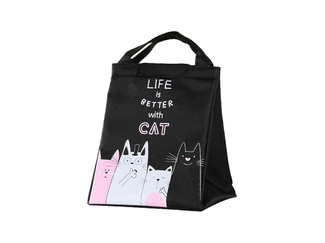 Bolsa de piquenique portátil Aquaforge com design de gato de desenho animado