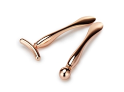 Colher De Ouro Rosa Para Contorno Dos Olhos E Colher De Água Grande*