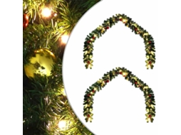 Vidaxl Guirlanda De Natal 2 Unid. 600 Led Verde 20 M Pvc