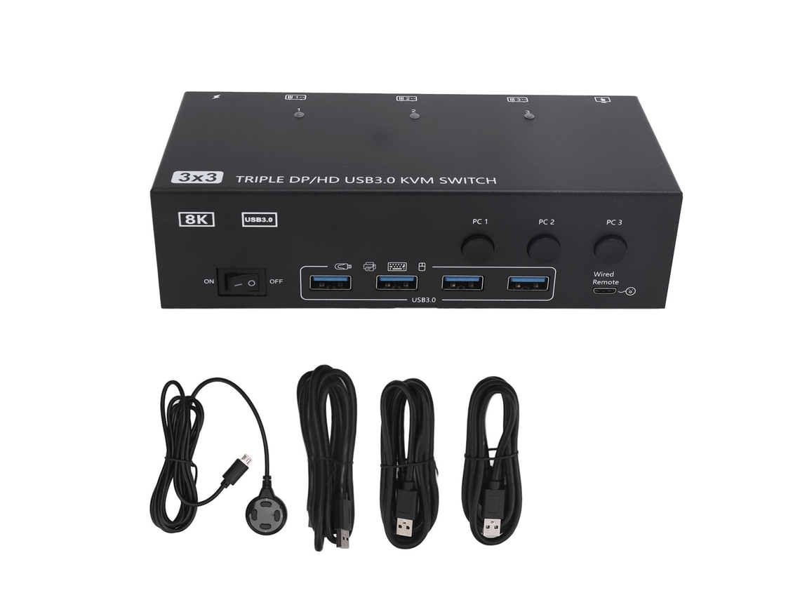 Switch Kvm 3 Telas Usb3.0 LAXISCREED