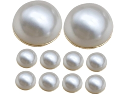 Conjunto De 10 Pesos Magnéticos De Dupla Face Feitos De Pérolas Artificiais, Acessórios Para Véu.