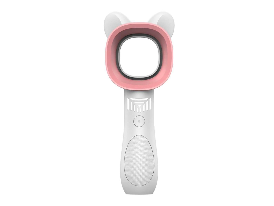 Ventilador Portátil Sem Hélices, Com 3 Níveis De Potência Ajustáveis, Seguro, Em Formato De Desenho Animado, Mini Ventilador Elétrico Branco