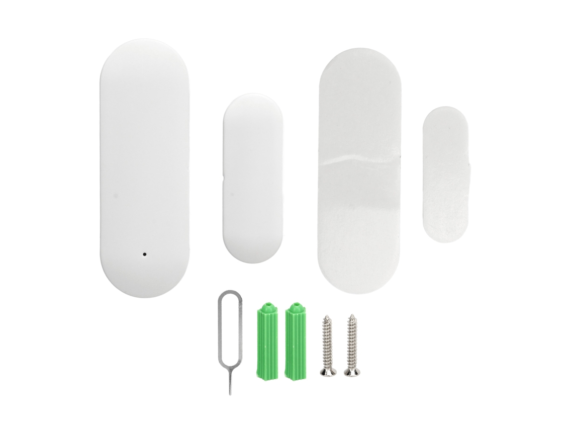 Sensor Inteligente de Puerta e Janela Wifi com Alarme Magnético Controlado por App e Voz