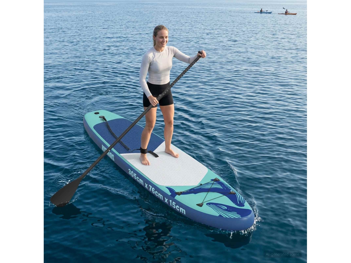 Vidaxl Prancha De Stand Up Paddle Inflável Hydros 305 X 76 X 15 Cm