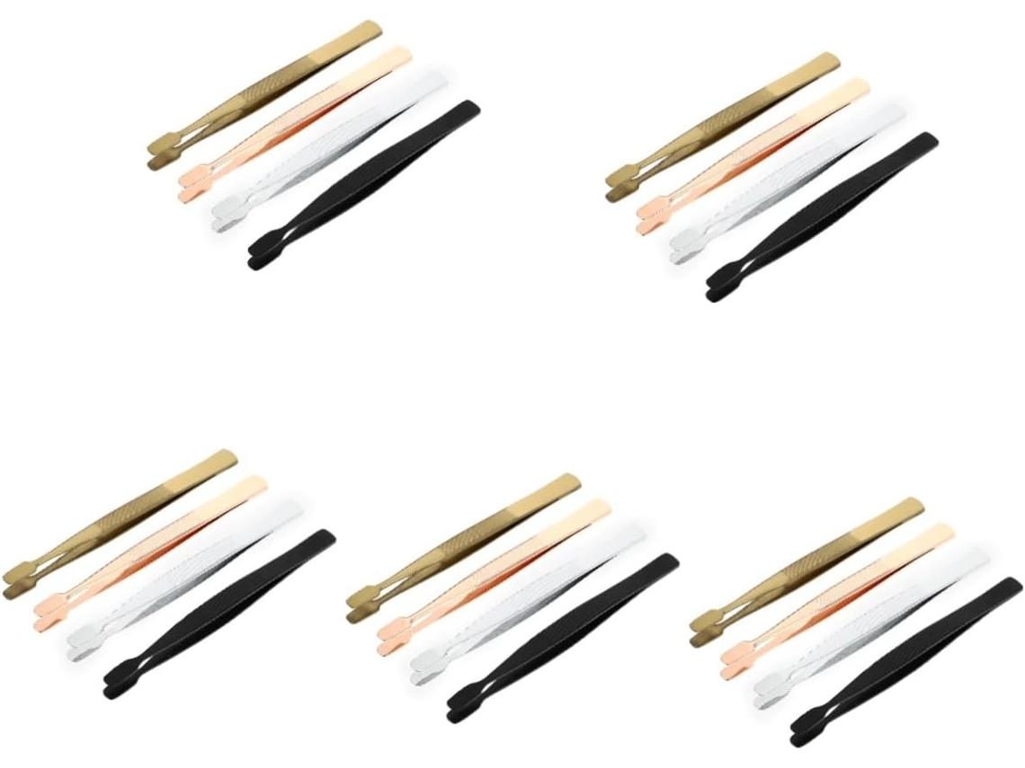 Conjunto Nuobesty de 5 Carimbos em aço inoxidável para uso diário, leves e práticos. Carimbos Miçangas, 4 unidades x 5.