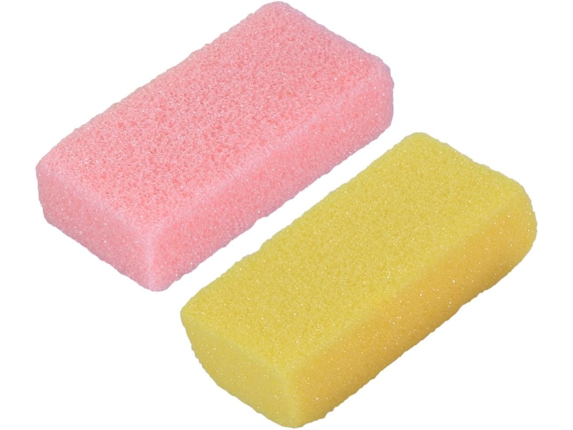Ferramenta Para Pedicure, 2 Peças, Pedra Azul Natural, Pu, Cabo Confortável