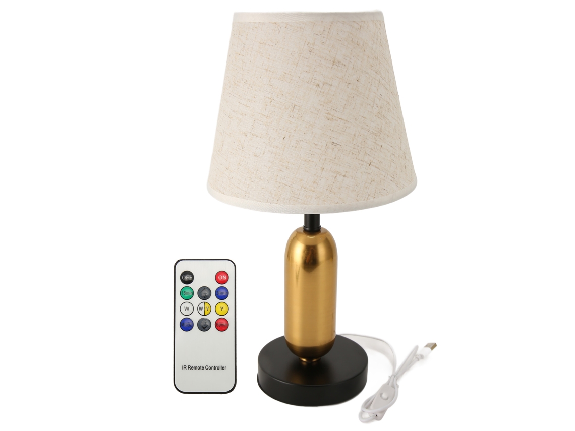 Luminária de Mesa Retrô Europeia com 3 Temperaturas de Cor CHABERLU