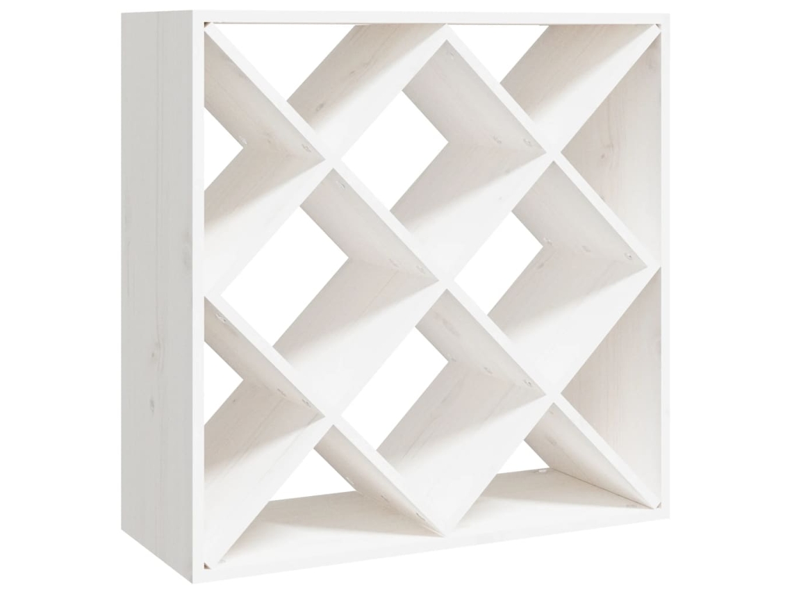 Garrafeira Vidaxl Branco Madeira De Pinho (62 X 25 X 62 Cm)