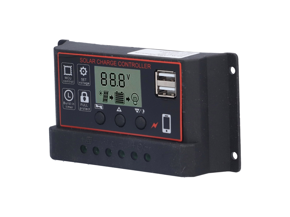 Controlador De Carga Solar Inteligente 30a 12v 24v
