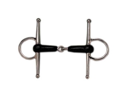 Snaffle de Junta Única de Borracha Full-Cheek Prateado 12.5 Cmsefton