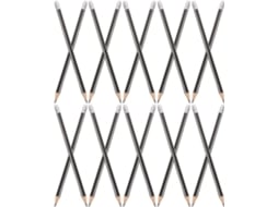 Conjunto de 80 Lápis Madeira Natural nas Cores Cinza e Preto, para Meninos Meninas. Ergonômicos Aprendizagem,