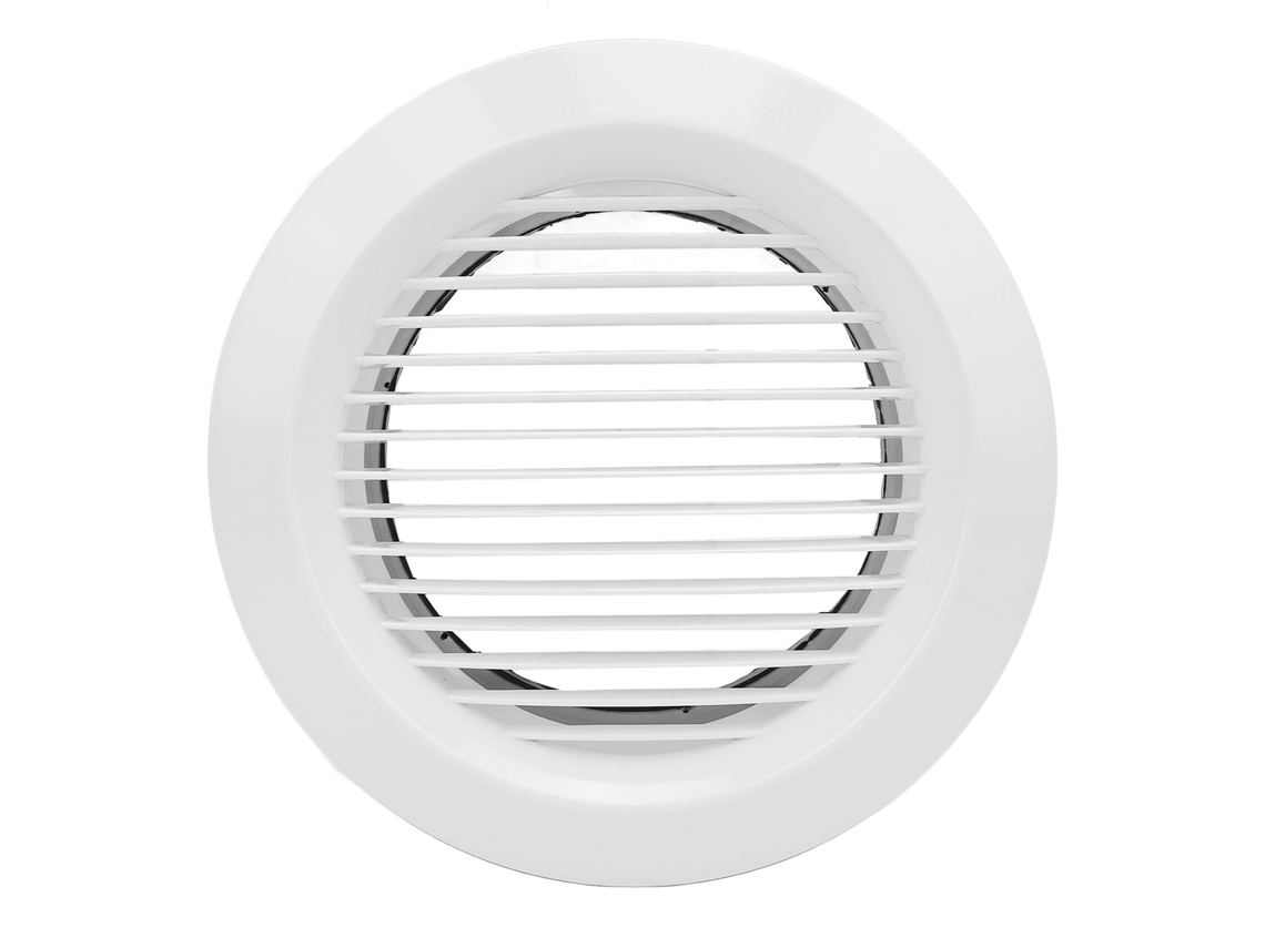 Gradeira Ar Redonda 150mm Abs para Exaustão Banheiro Cozinha
