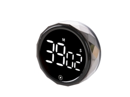 Temporizador de Cozinha Digital, Temporizador Visual, Grande Visor Led MDUG (prata A)