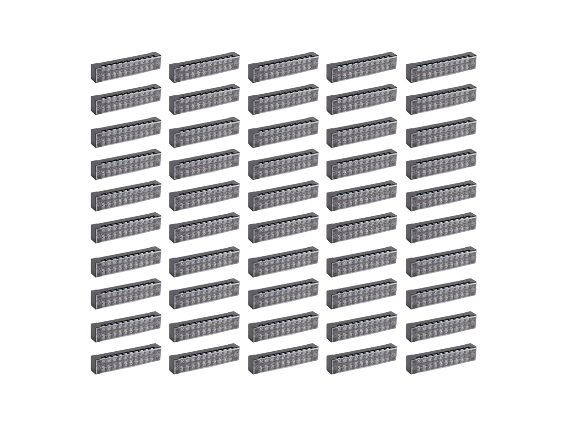 Awts 50 Piezas de Bloque Terminal de Conductividad Eléctrica Estable Y Fiable Compacto Conector de Cable 5a 600v para Fábricas