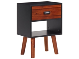 Vidaxl Mesa De Cabeceira 40x30x57 Cm Madeira De Acácia Maciça