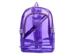 Mochila De Plástico Transparente Fluorescente Para Estudantes, Homens E Mulheres.