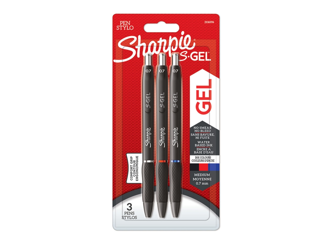 Esferográfica SHARPIE S-gel 0.7 Mm 3 Unidades