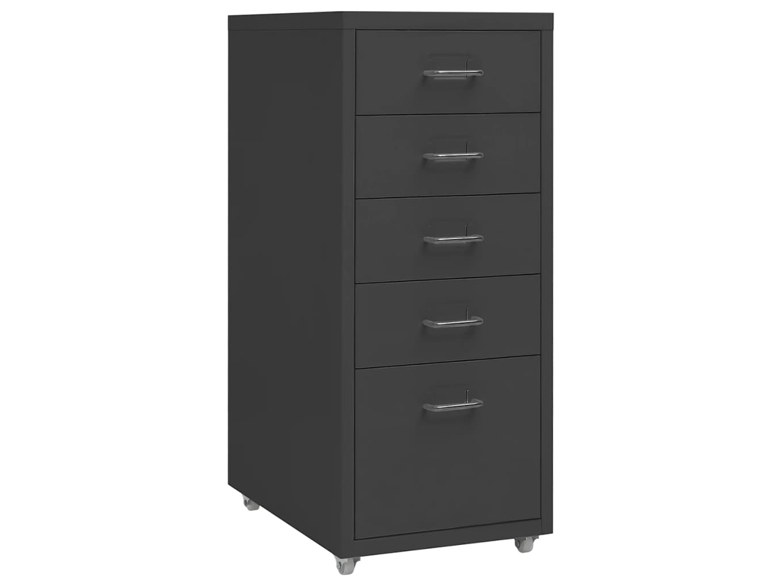 Mobile File Cabinet, Mobile File Cabinets Vidaxl Antracite Metal (n/a)