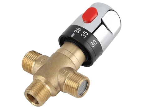 Válvula de mistura termostática de bronze 3 maneiras do misturador DN15 da válvula de controle de temperatura como Shwon RUNFON