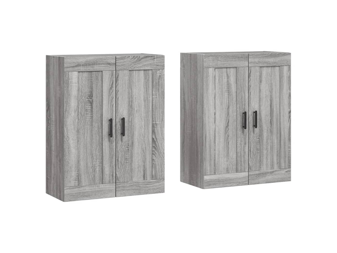 Móveis de Parede 2 Pcs Derivados de Madeira Cinzento Sonoma MAISON EXCLUSIVE