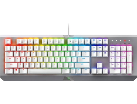 Teclado Gaming RAZER BlackWidow X Chroma Mercury Edition em Preto — Com fio USB | Mecânico | Layout US | Iluminado