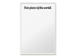 Magnetic Board Our Piece Of The World For The Living Room Espelharte (40x60 Cm)