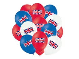 Conjunto de Balões com Logo Union Jack, Decoração | S/MARCA