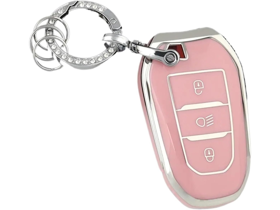 Capa Protetora Para Chave, Estojo Para Chaveiro, Compatível Com Peugeot 207 208 3008 206 308 508 2008 407 5008 301e