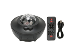 Projetor De Luz Estrela Rgb Com Bluetooth E Controle Remoto Para Ambiente Romântico E Relaxante