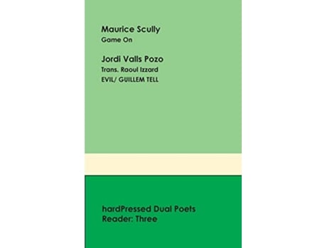 Livro hardPressed Dual Poets Reader Three de Maurice Scully Jordi Valls Pozo (Inglês)