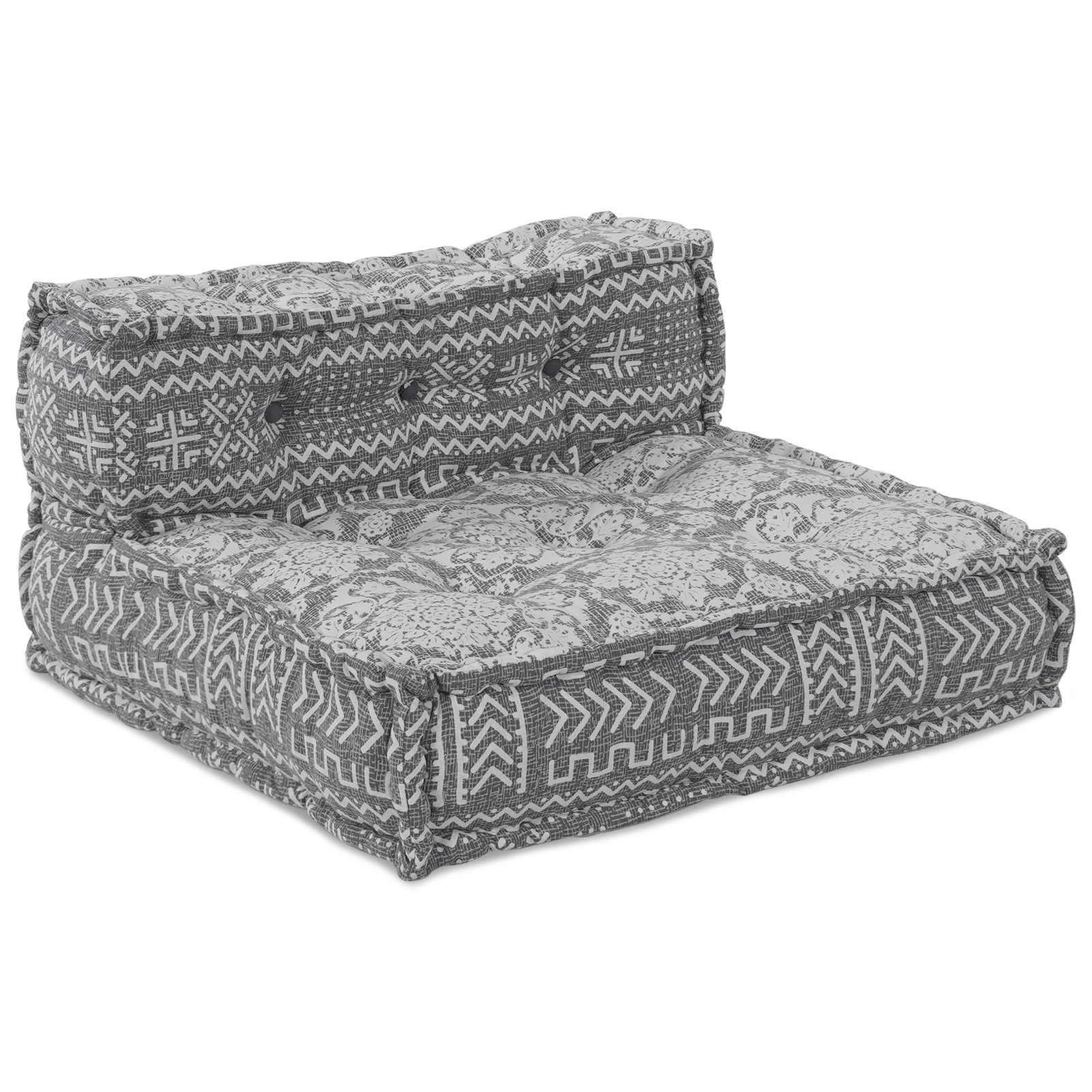 Conjunto 1 Sofá Modular Vidaxl Cinzento Tecido (70 X 70 X 56 Cm)