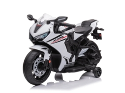 Honda Cbr 1000rr Motocicleta Elétrica Para Crianças 2 A 5 Anos – Mota Oficialmente Licenciada Com Farol Led &amp; Buzina – Branco