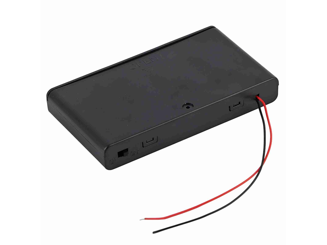 Caixa de Baterias EOOCOO, para 8 Baterias Aa, 12v, com Capa e Interruptor