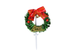 Laxiscreed Topper De Natal Para Mini Bolos Com Folhas E Cartão De Natal Para Decoração Festiva
