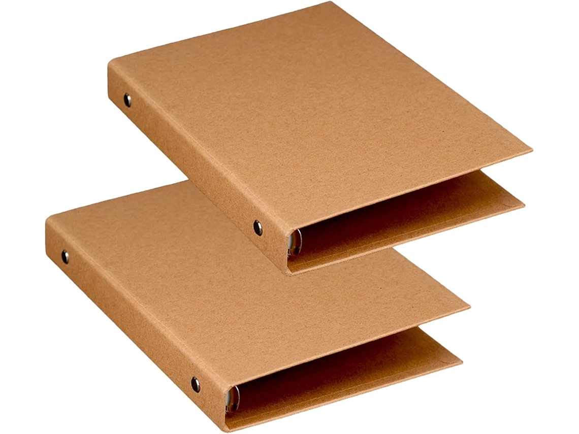 Pasta A5 Com 6 Argolas, Pasta Fichário A5, Pasta A5 Com 6 Furos, Pastas A5 Em Papel Kraft Para Adicionar Capas De Brochuras, Papel Para Scrapbook