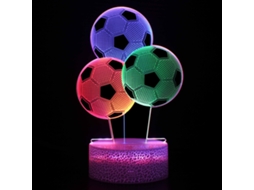 Luz da Noite de Futebol, 16 Cores Que Mudam com Controle Remoto 3d Noturna Visual Estéreo DIGITALLAB